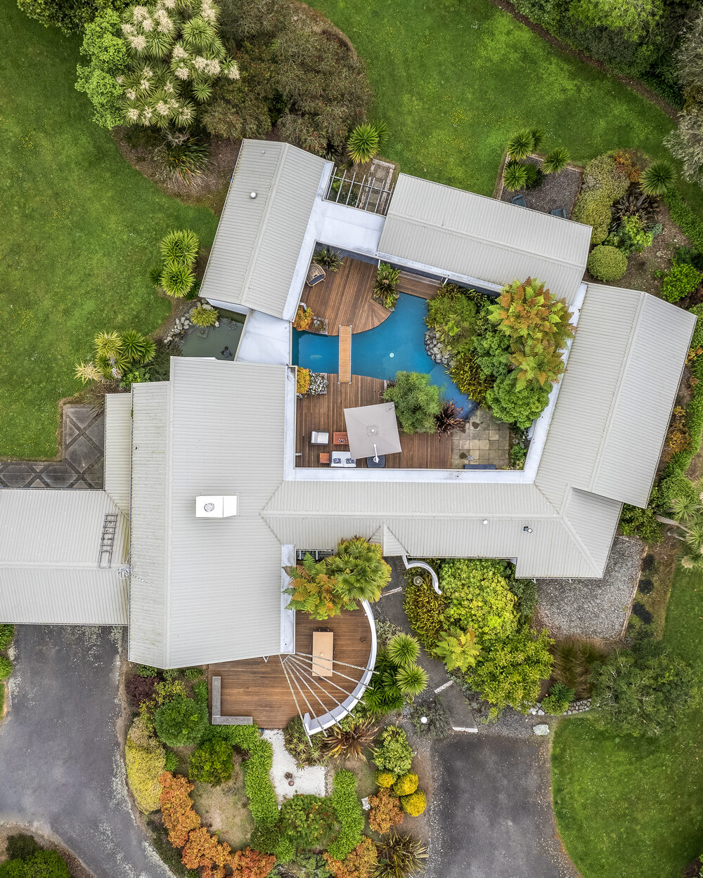 Drone aerial photography — showing the land and surroundings
