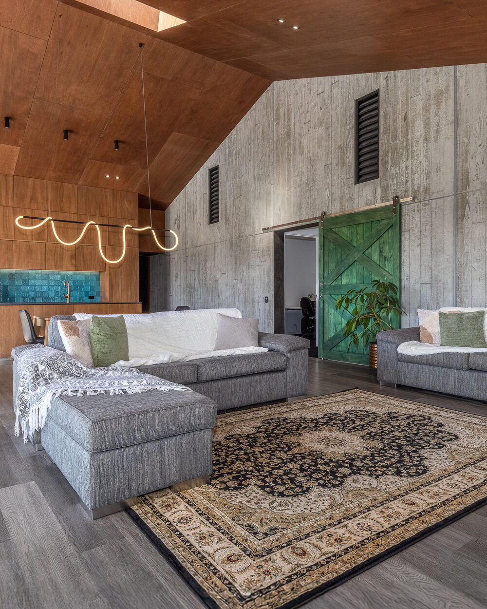 Interior photography — bright open-plan living